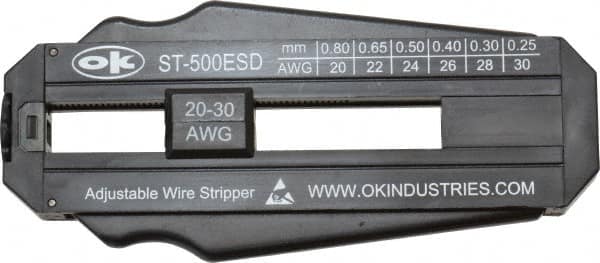 Wire Stripper: 30 AWG to 20 AWG Max Capacity MPN:ST-500ESD