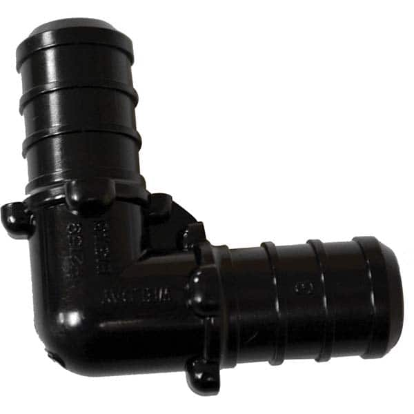 Plastic Pipe Fittings, Fitting Type: Elbow , Fitting Size: 3/4 in , End Connection: Pex , Color: Black , Schedule: 40  MPN:C76752