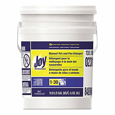 Pots Pans Cleaner Bucket 5 gal Joy Prof MPN:43608