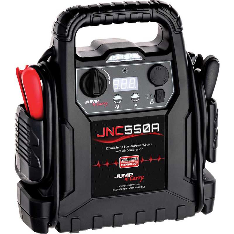 Automotive Battery Chargers & Jump Starters, Starter Amperage: 325 , Overall Width: 14 , Overall Height: 9in , Overall Depth: 15in , Cable Gauge: 4  MPN:JNC550A