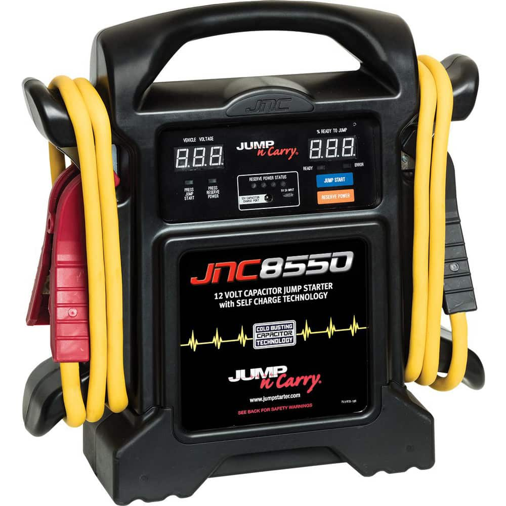 Automotive Battery Chargers & Jump Starters, Starter Amperage: 550 , Overall Width: 14 , Overall Height: 5.125in , Overall Depth: 16.5in , Cable Gauge: 4  MPN:JNC8550