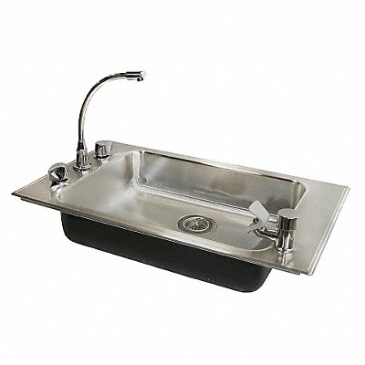 Just Class Sink Rect 22inx16inx5-1/2in MPN:CRA-ADA-1931-A-GR-3-1 5.5 DCR-T