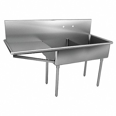 Just Scullery Sink Squar 24inx24inx12in MPN:NSFB-248-24L-2