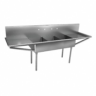 Just Scullery Sink Rect 15inx24inx12in MPN:NSFB-345-24RL-2-2