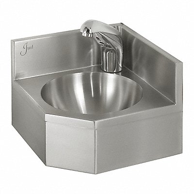 Just Corner Bath Sink Cir 14inx14inx7in MPN:A-35929-14-T