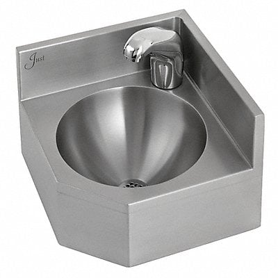 Just Corner Bath Sink Cir 10inx10inx5in MPN:A-35929-S