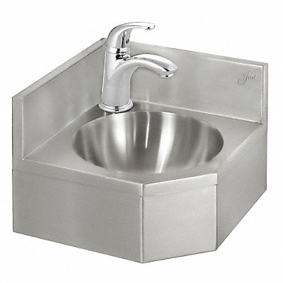 Just Corner Bath Sink Cir 10inx10inx5in MPN:A-35929-T