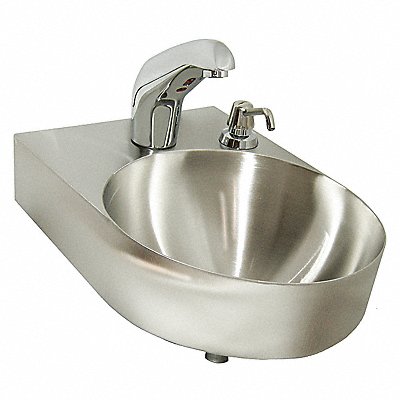 Just Mfg Bath Sink Cir 14in x 14in x7in MPN:WHL-14-S