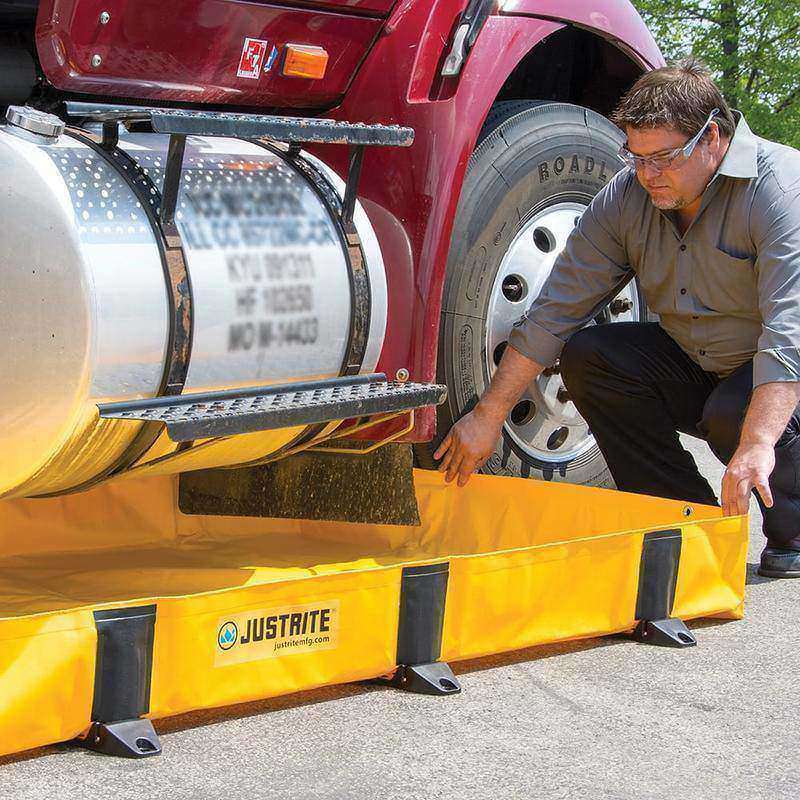 Spill Collapsible Berm: 398 gal Capacity, 10' Long, 8' Wide, 8' High MPN:28378