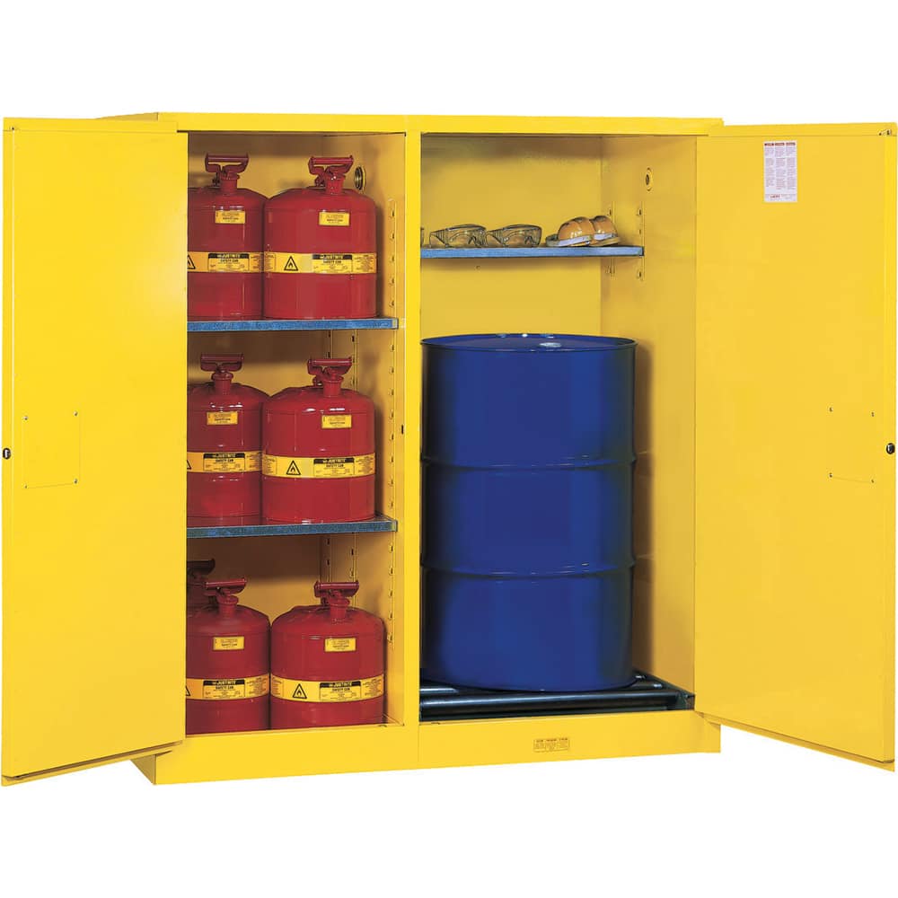 Drum Cabinets, Storage Direction: Vertical , Door Type: Manual Closing , Material: Steel , Shelves Adjustable: Yes , Overall Height: 65in  MPN:899260