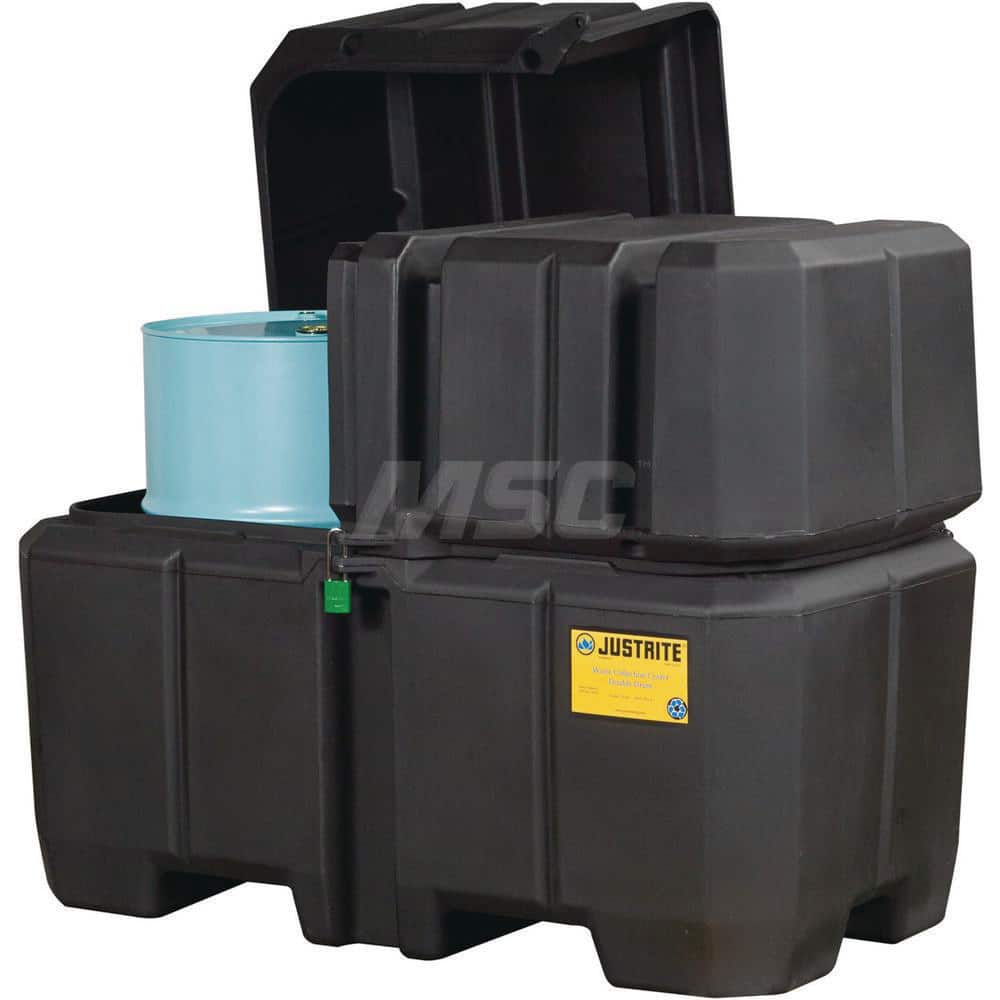Drum Storage Units & Lockers, Type: EcoPolyBlend Collection Centers, Number of Drums: 2, Sump Capacity (Gal.): 180.00, Height (Inch): 47, Height (Feet): 3.920 MPN:28683