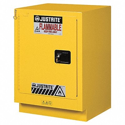 Flammable Safety Cabinet 15 gal Yellow MPN:882430