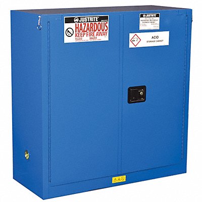 Haz Material Safety Cabinet 30 Gal Blue MPN:863028