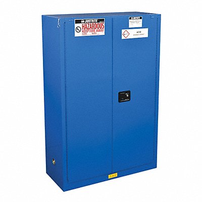 Haz Material Safety Cabinet 45 Gal Blue MPN:864528