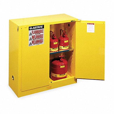 E4578 Flammable Safety Cabinet 30 gal Yellow MPN:893020
