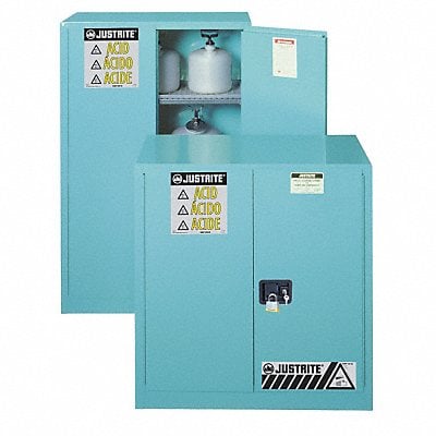Corrosive Safety Cabinet 43 in W Blue MPN:894522