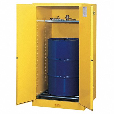 Flammable Safety Cabinet 55 gal Yellow MPN:896270