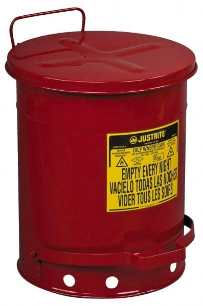 10 Gallon Capacity, Galvanized Steel Disposal Can MPN:09300