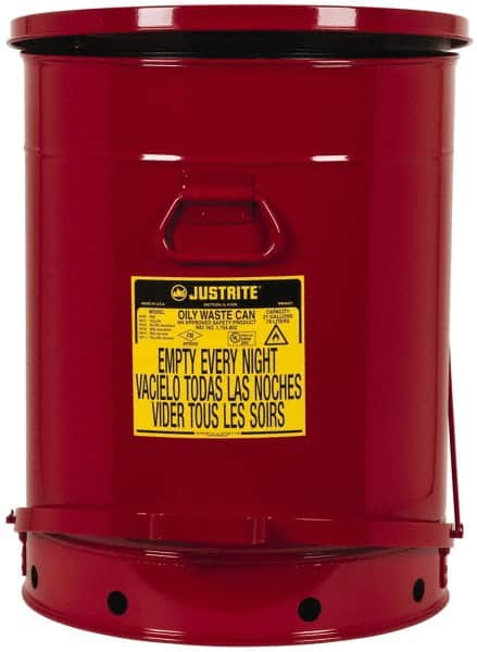 21 Gallon Capacity, Galvanized Steel Disposal Can MPN:09700