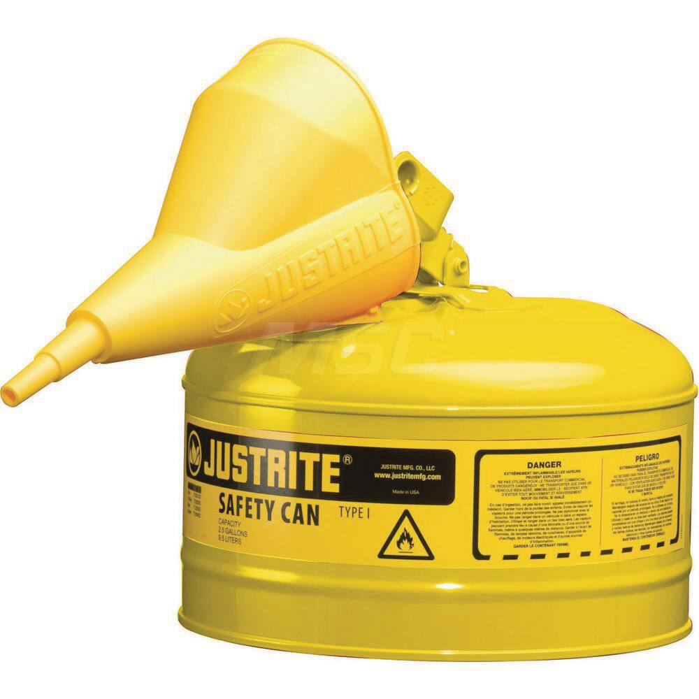 Safety Can: 2.5 gal, Steel MPN:7125210
