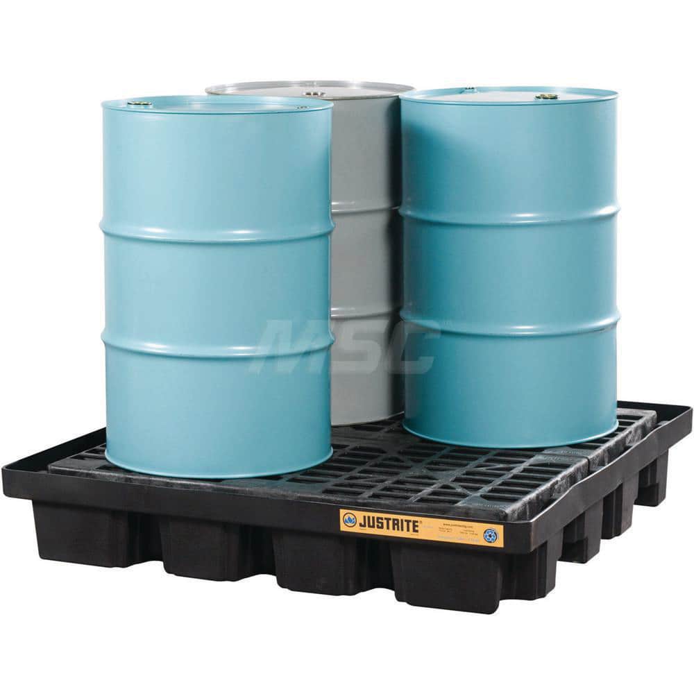 Spill Control Pallet:  4 Drum,  79.00 gal,  2500.00 lb,  Polyethylene MPN:28673