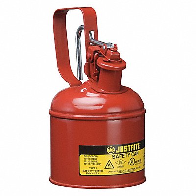 Type I Safety Can 1/8 gal Red 6-3/4In H MPN:10001