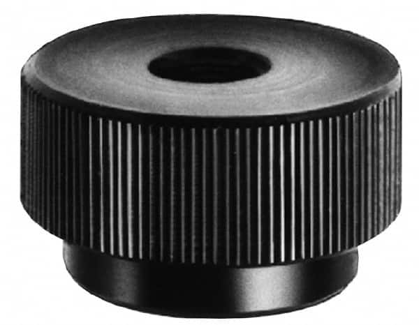 Thumb & Knurled Nuts, Head Type: Round Knurled , Material: Steel , Thread Size: M10x1.50 , Overall Height: 0.7874, 20.0 , Finish: Black Oxide  MPN:10NF47