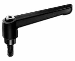 Threaded Stud Adjustable Clamping Handle: #10-32 Thread, 0.39