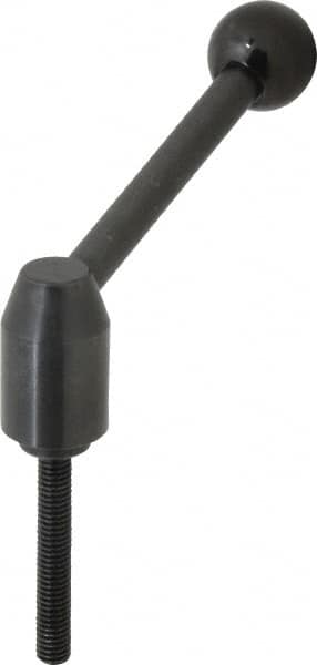 Inch Size Threaded Stud Adjustable Clamping Handle: 3/8-16 Thread, Steel MPN:6T63A13/E