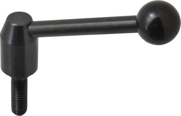 Inch Size Threaded Stud Adjustable Clamping Handle: 1/2-13 Thread, Steel MPN:8T40A13/E