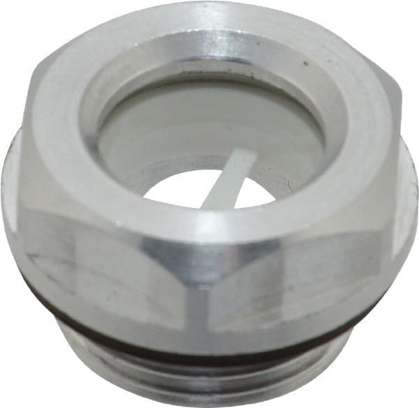 M20x1.5 Thread, 23mm Distance Across Flats, Aluminum Oil Level Sight Glasses MPN:743.1-14-M20X1.