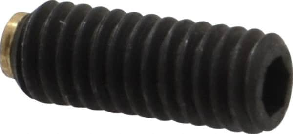 Set Screw: M4 x 0.70 x 10 mm, Soft Tip Point, Steel, Grade 5.8 MPN:913.3-M4-10-MS