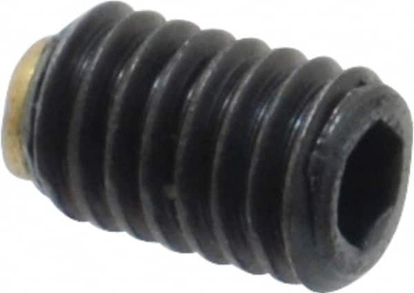 Set Screw: M4 x 0.70 x 6 mm, Soft Tip Point, Steel, Grade 5.8 MPN:913.3-M4-6-MS