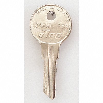 Key Blank Brass Type AP4 6 Pin PK10 MPN:104AM-AP4