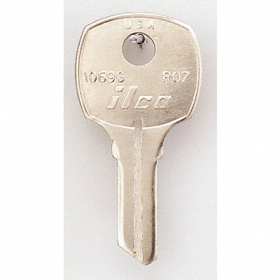 Key Blank Brass Type RO7 4 Pin PK10 MPN:1069G-RO7