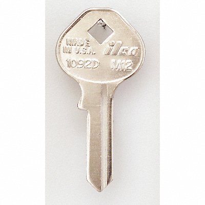 Key Blank Brass Type M12 5 Pin PK10 MPN:1092D-M12