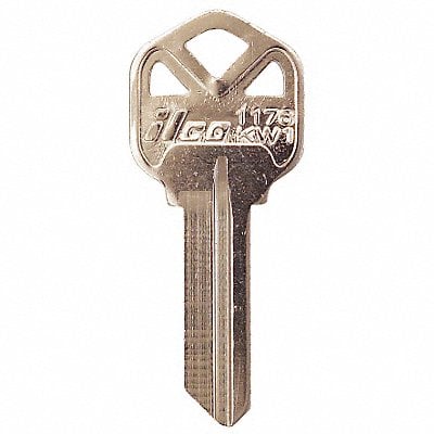 Key Blank Brass Type KW1 PK10 MPN:1176-KW1