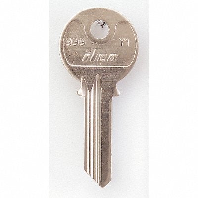 Key Blank Brass Type Y1 5 Pin PK10 MPN:999-Y1