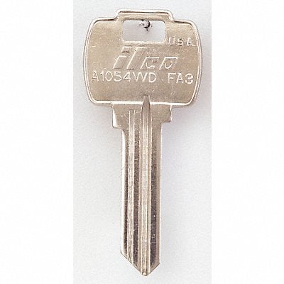 Key Blank Brass Type FA3 6 Pin PK10 MPN:A1054WD-FA3