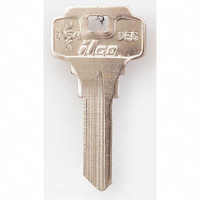 Key Blank Brass Type DE6 5 Pin PK10 MPN:D1054K-DE6