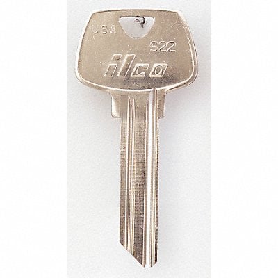 Key Blank Brass Type S22 6 Pin PK10 MPN:S22