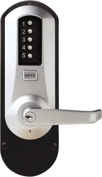 Combination Entry with Key Override Lever Lockset for 1-3/4 to 2-1/4