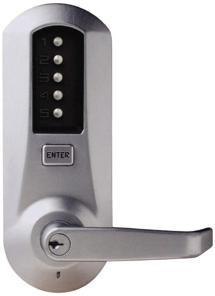 Push-Button Lock with Key-in Lever Cylinder Lever Lockset for 1-3/8 to 2-1/4