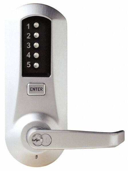 Combination Entry with Key Override Lever Lockset for 1-3/8 to 2-1/4