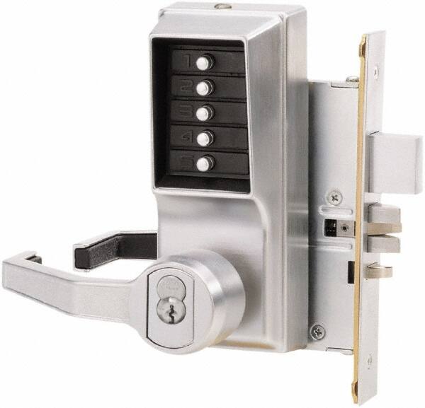 Combination Entry with Key Override Lever Lockset for 1-3/4 to 2-1/4