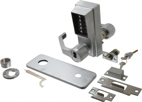 Combination Entry with Key Override Lever Lockset for 1-3/8 to 2-1/4