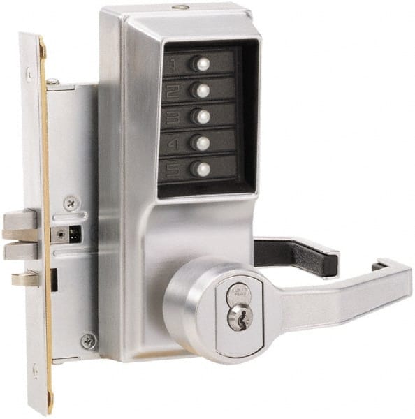 Combination Entry with Key Override Lever Lockset for 1-3/4 to 2-1/4