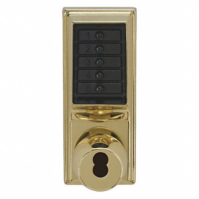 Push Button Lockset Bright Brass Knob MPN:1021B-03-41