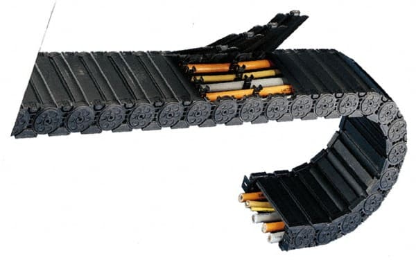 Cable & Hose Carriers, Access Type: Snap Open , Overall Length (Feet): 3 , Inside Height (Decimal Inch): 1.5200 , Inside Height (mm): 38-1/2  MPN:6MT1152584X3WMB