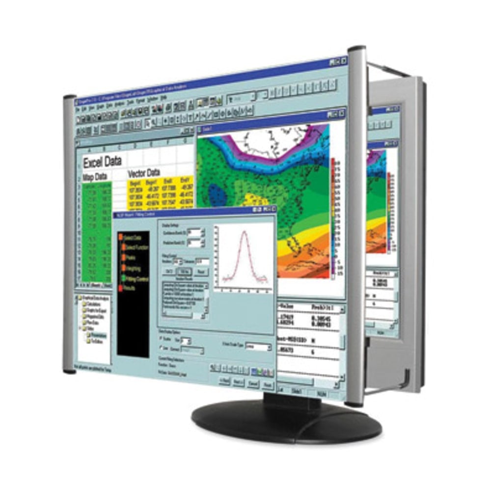 Kantek Lcd Monitor Magnifier Fits 15in Monitors - Magnifying Area 13.13in Width x 10.50in Length - Overall Size 11in Height x 7in Width MPN:MAG15L